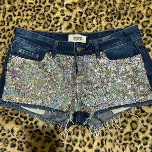 VS pink bling shorts